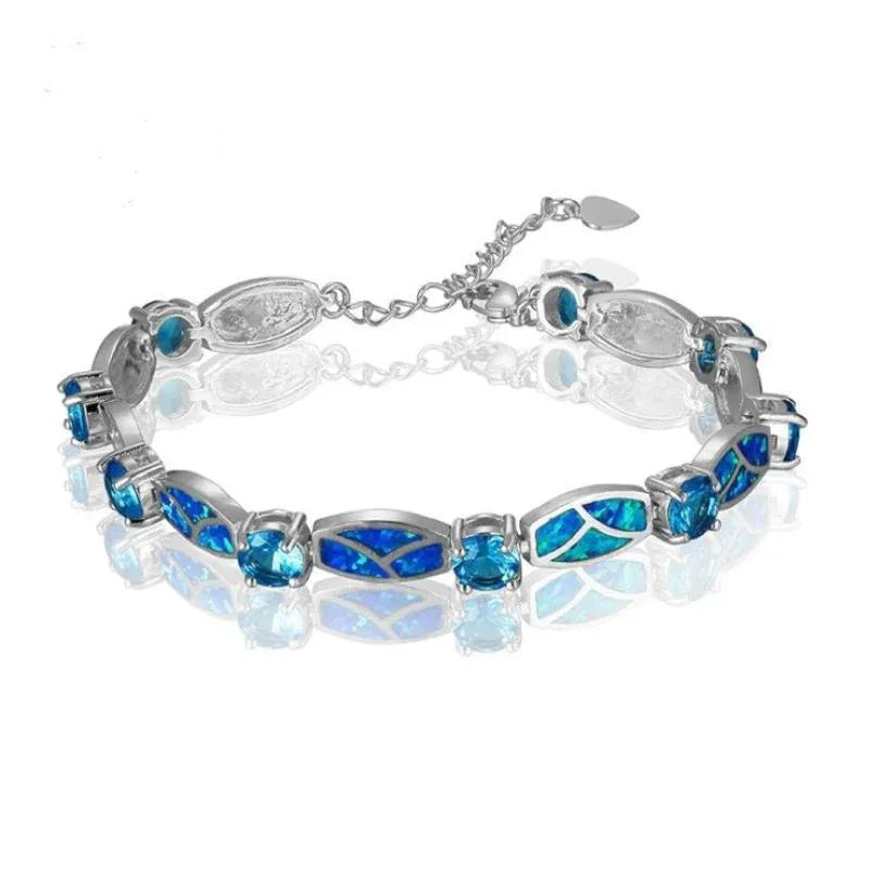 Women's Copper Plated Opal Stones Bracelets