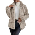 Women's Double-Sided Velvet Button Cardigan Casual Coat
