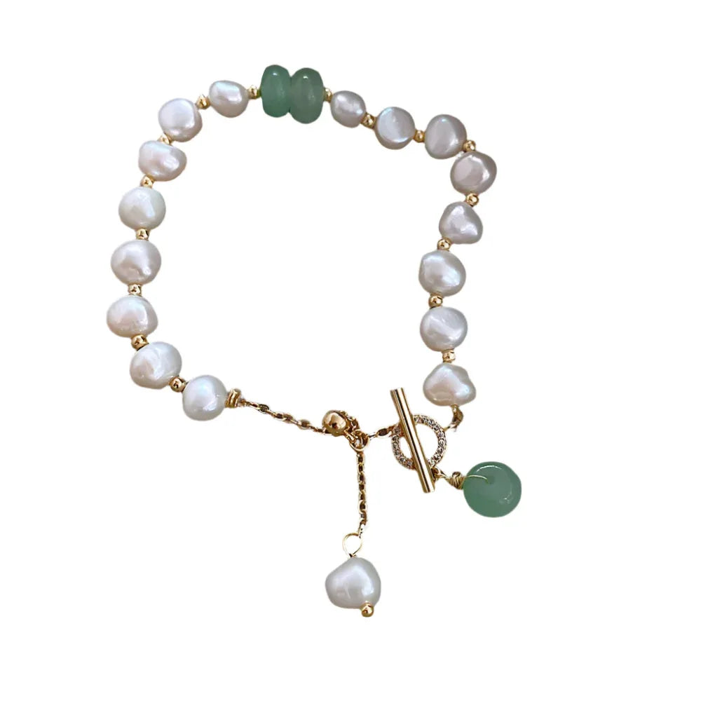 Women's Irregular Adjustable Freshwater Pearl Bracelet