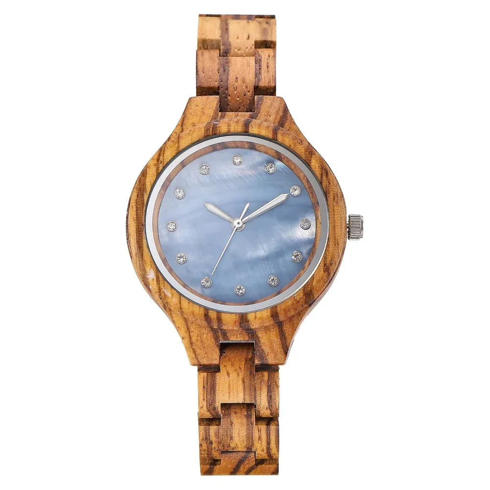 Women's Quartz Movement Wooden Watch