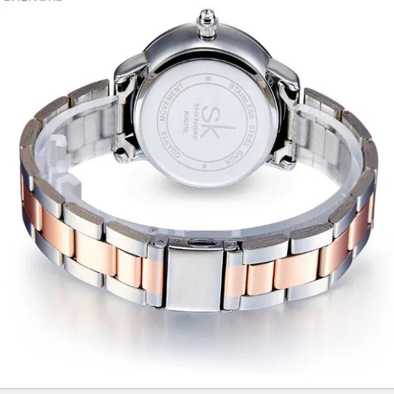Women's Quartz Stainless Steel 30M Waterproof Watch