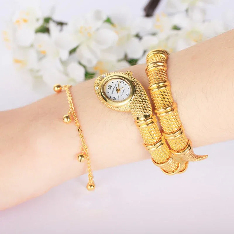 Women's Snake Serpentine Wrist Watch