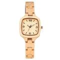Women's Square Bamboo Wood Watch