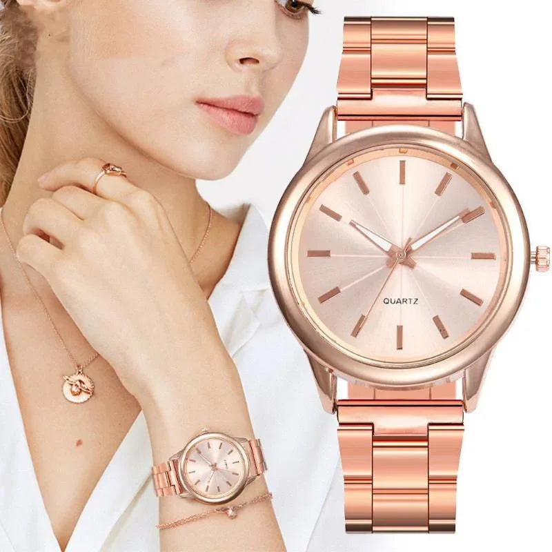 Women's Stainless Steel Quartz Movement Watch
