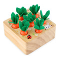 Wooden Board With Wooden Carrots Educational toys