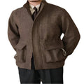 Wool Coat Stand-Up Collar Casual Retro Jacket